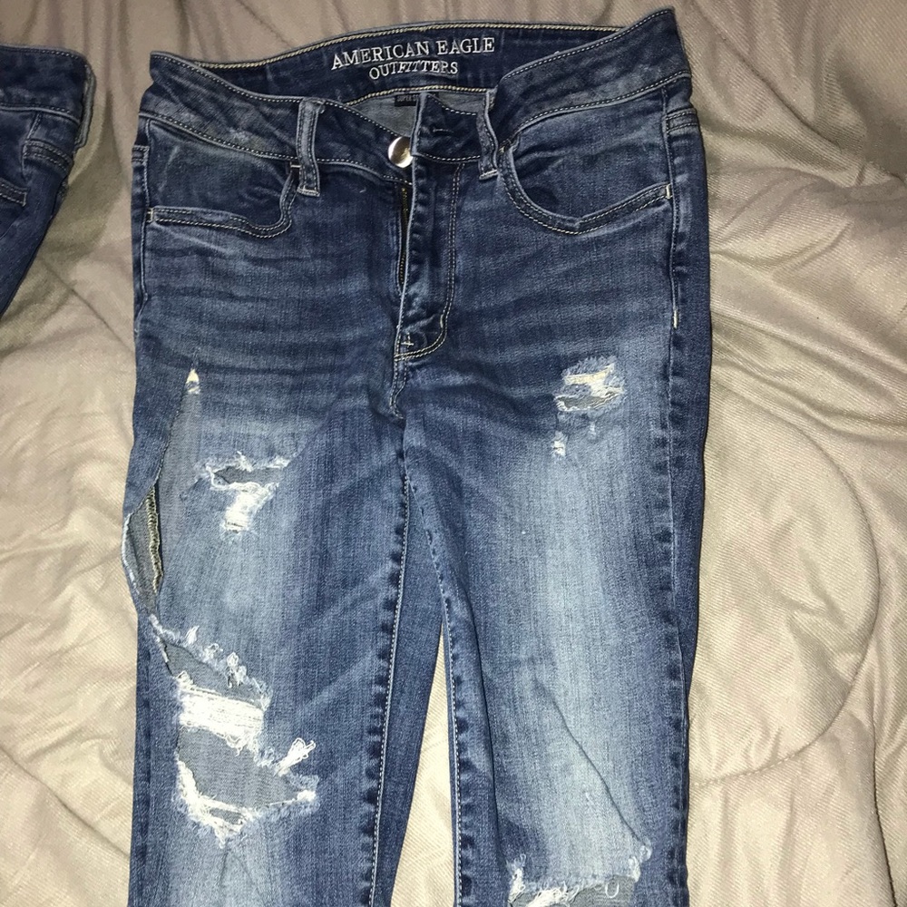 American Eagle ripped jeans